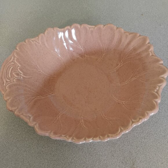 Steubenville Pottery Woodfield Coral Serving Bowl MCM - Picture 1 of 4